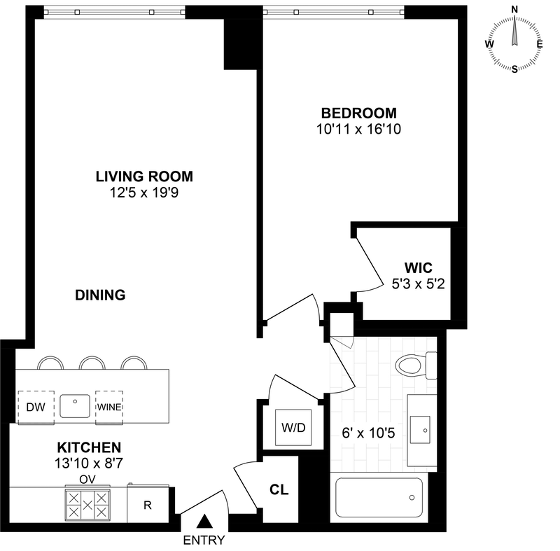 Floorplan for 205 Water Street, 2F