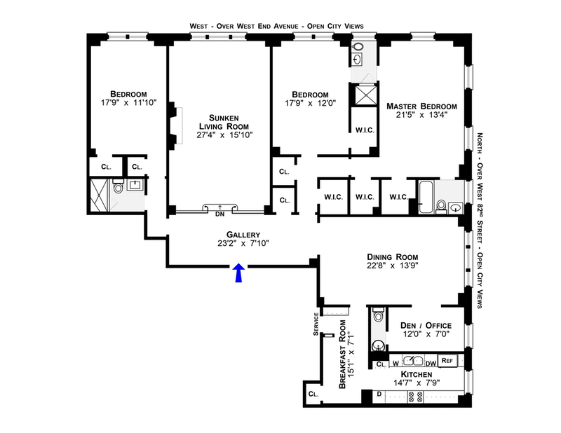 Floorplan for 450 West End Avenue, 11A