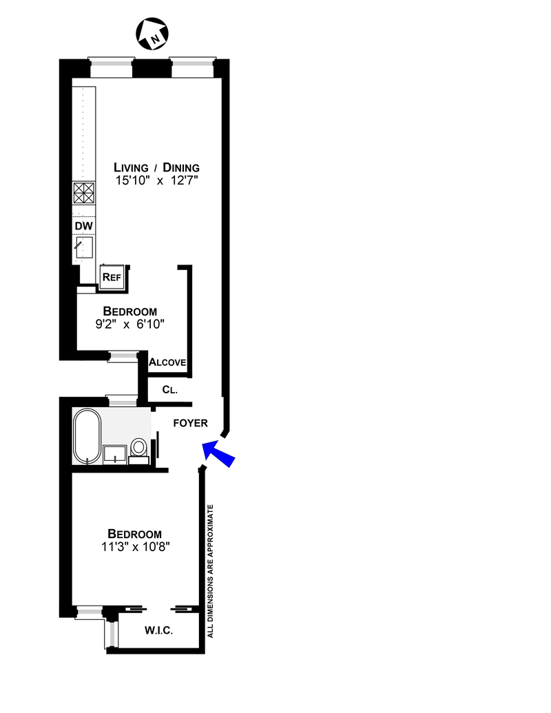 Floorplan for 406 West 46th Street