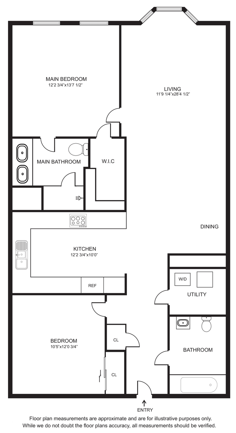 Floorplan for 231 1st St, 4B