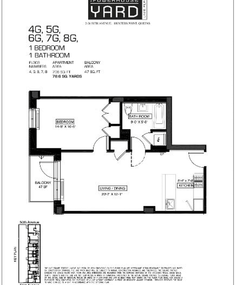 Floorplan for 2-26 50th Ave, 5G