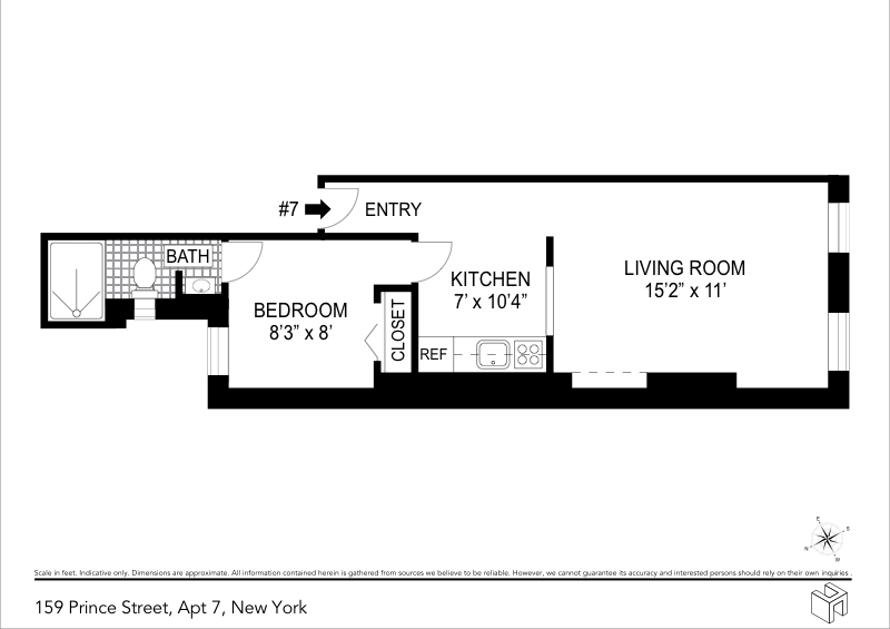 Floorplan for 159 Prince Street, 7