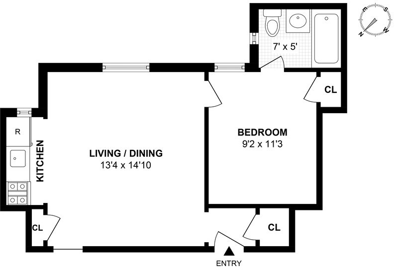 Floorplan for 59 Pineapple Street, 4A