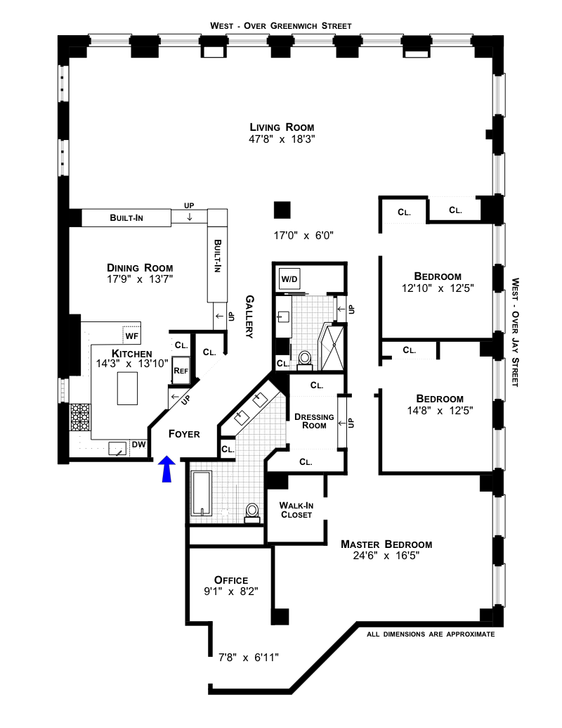 Floorplan for 335 Greenwich Street