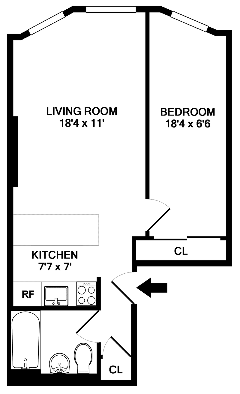 Floorplan for 125 West 88th Street, 2C
