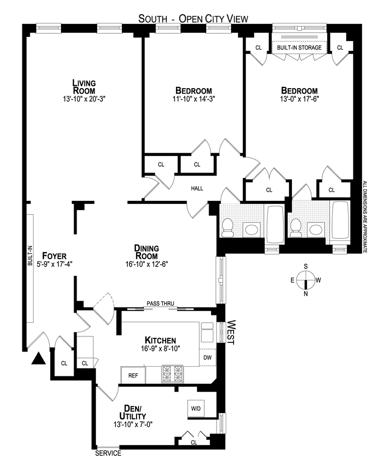 Floorplan for 59 West 71st Street, 8A