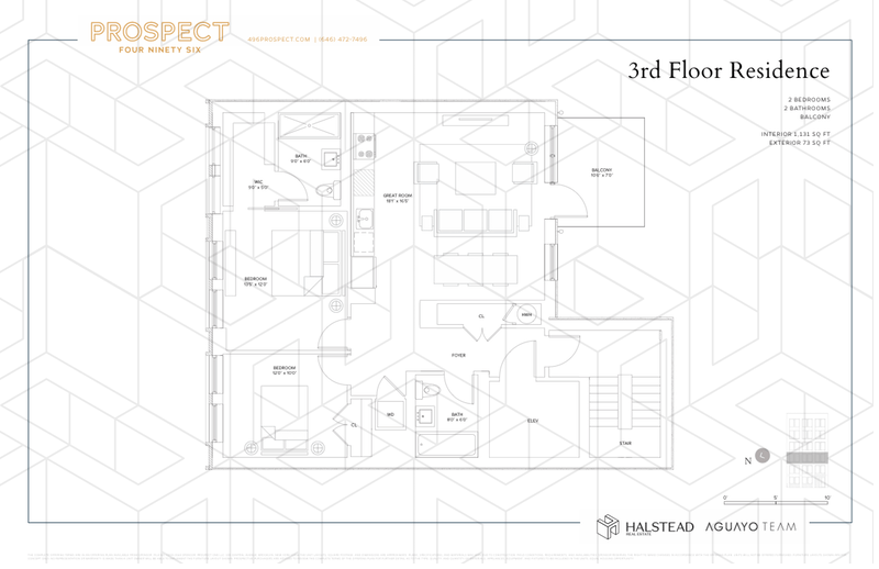 Floorplan for 496 Prospect Place, 3