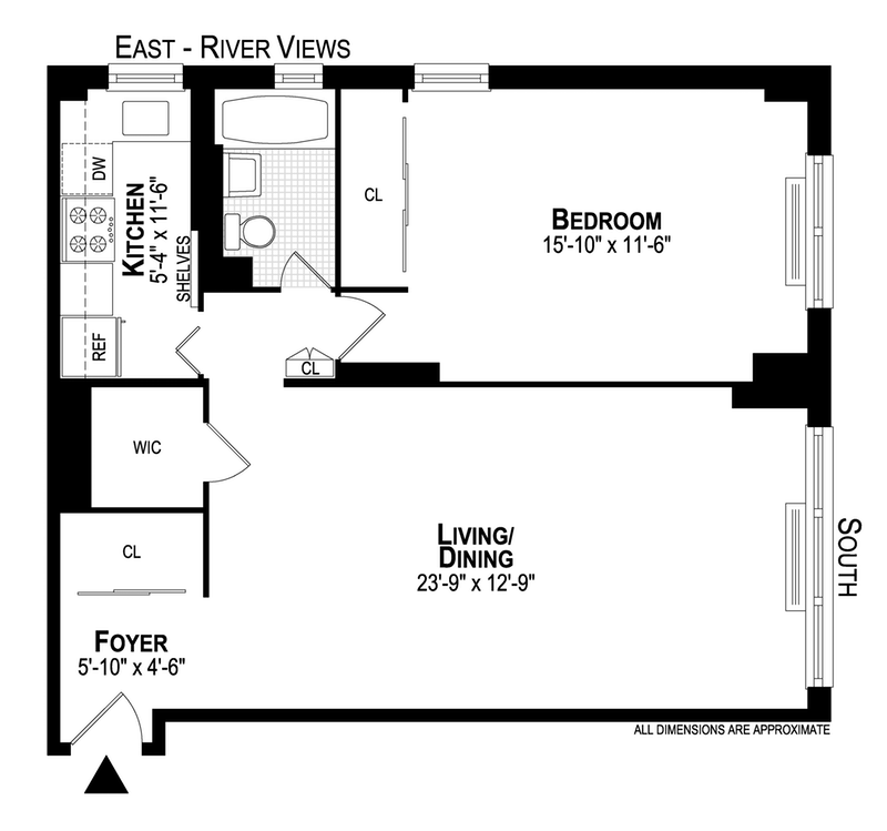 Floorplan for 225 East 36th Street, 6F