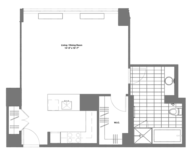 Floorplan for 322 West 57th Street