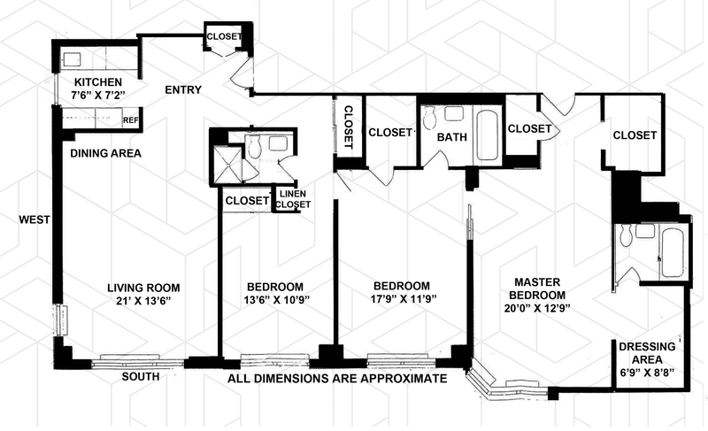 Floorplan for 176 East 77th Street, 7AB