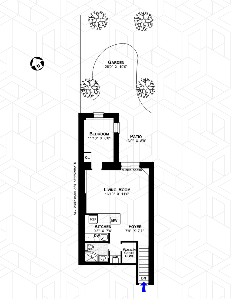 Floorplan for 161 West 76th Street, GR