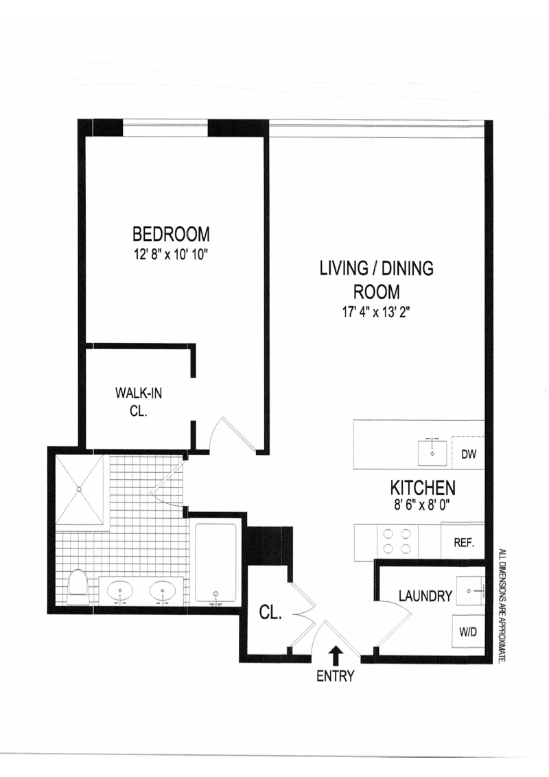 Floorplan for 70 Washington Street, 7E