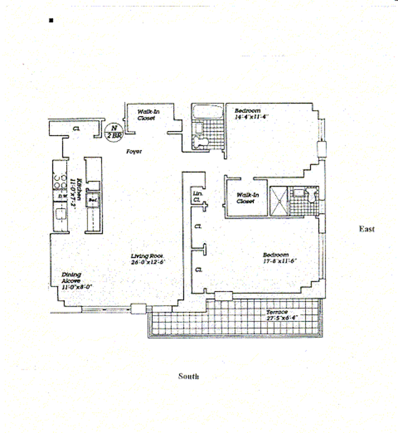 Floorplan for Lincoln Towers