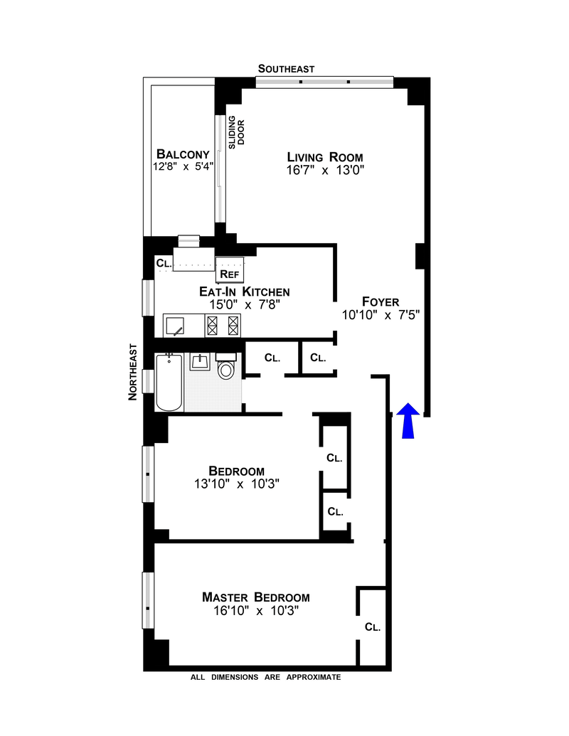 Floorplan for 212 East Broadway