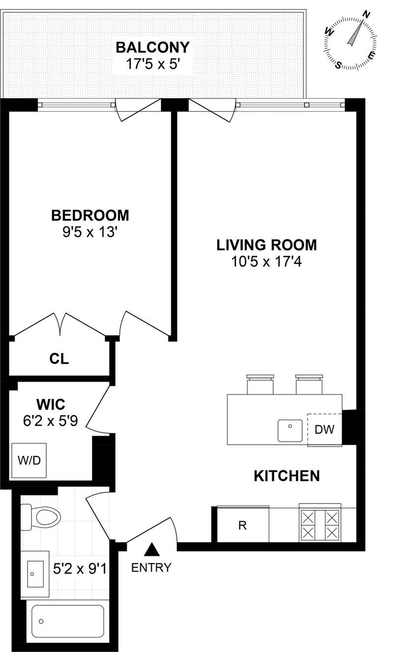 Floorplan for 823 Classon Avenue, 4C
