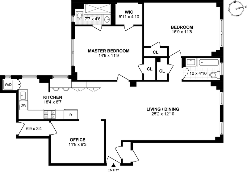 Floorplan for 124 West 93rd Street