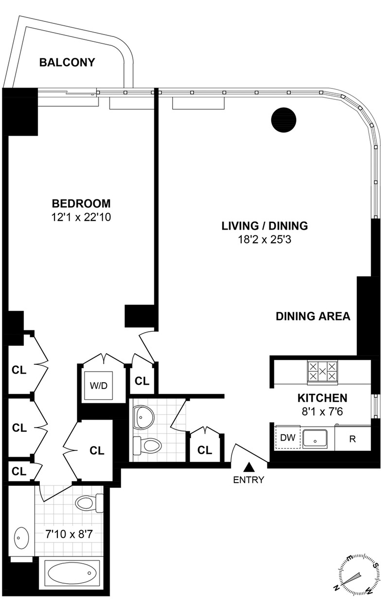 Floorplan for 211 Madison Avenue, 6A