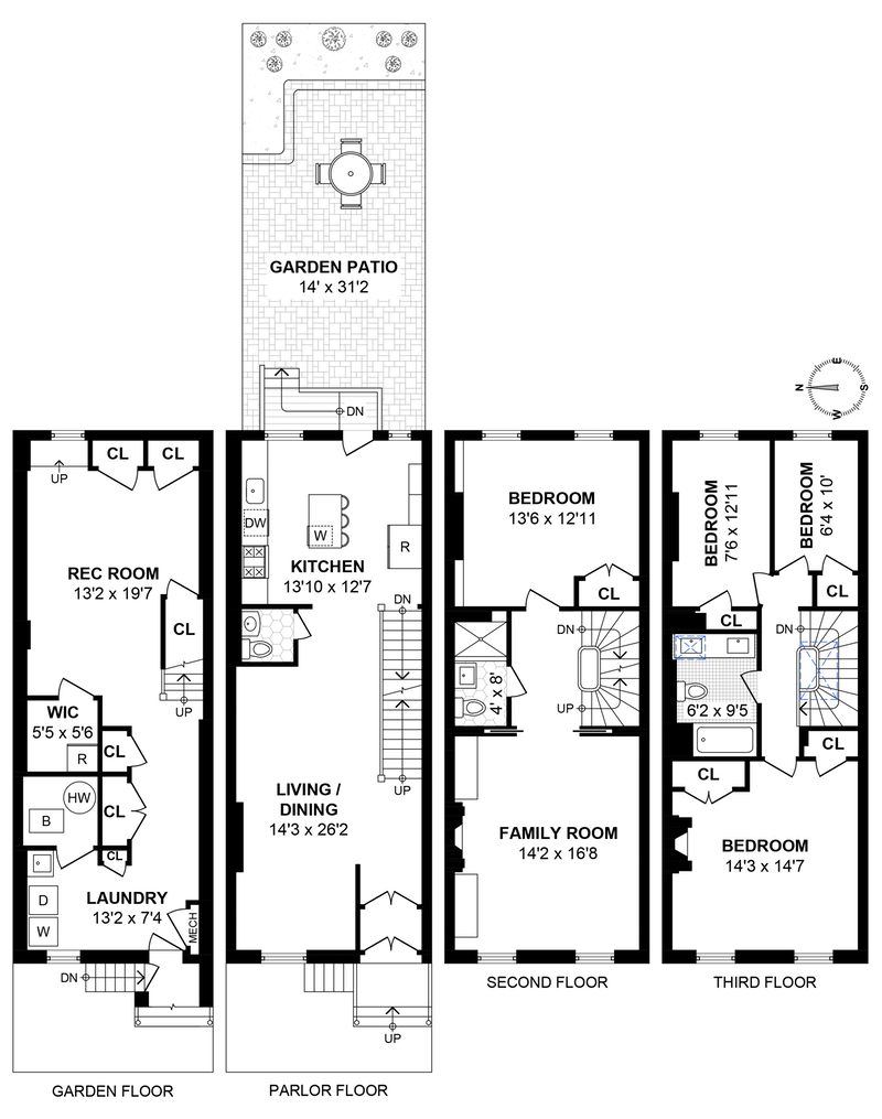Floorplan for 917 Bloomfield