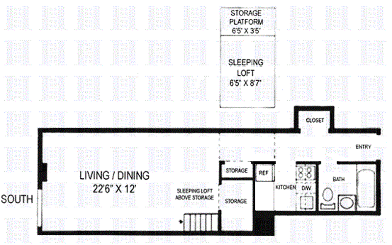 Floorplan for 310 East 23rd Street, 5C