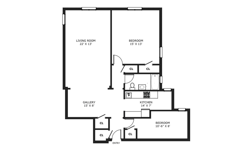 Floorplan for 3215 Netherland Avenue, 4G