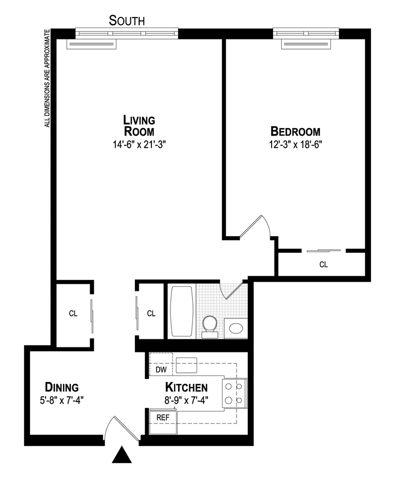 Floorplan for 402 East 90th Street, 6E