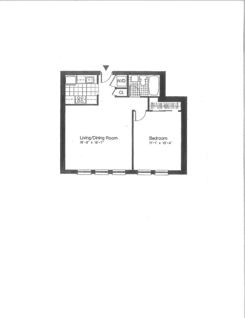 Floorplan for 55 Poplar Street, 4E