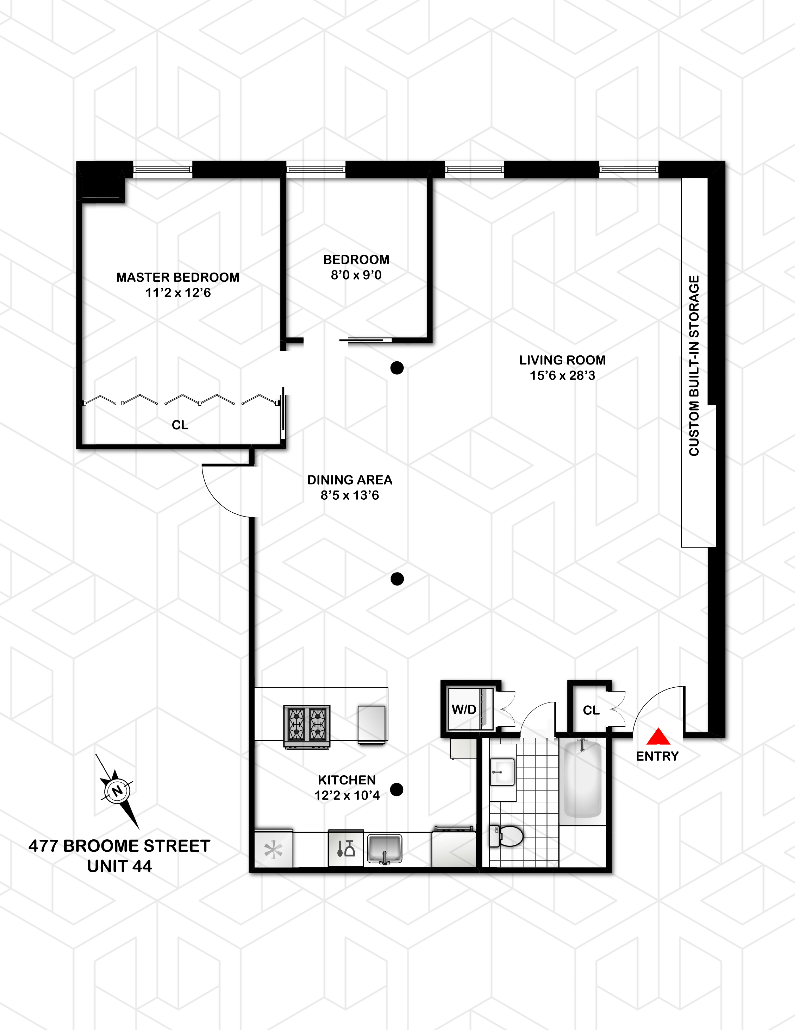 Floorplan for 477 Broome Street, 44
