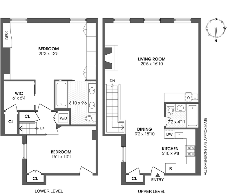 Floorplan for 130 Jane Street, 2/3J