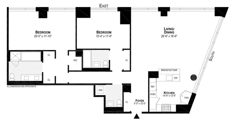 Floorplan for 200 Chambers Street, 21F