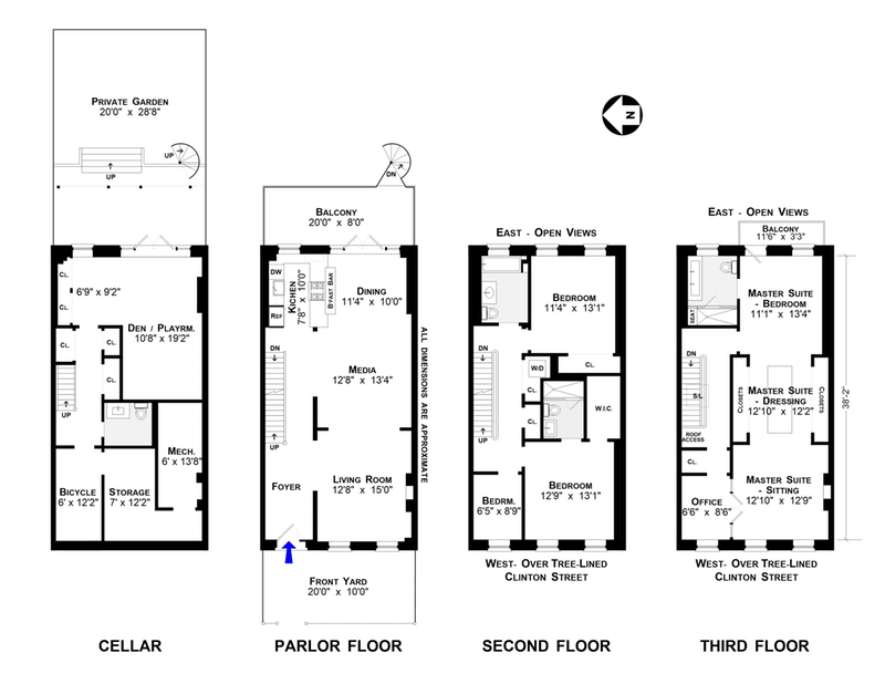 Floorplan for 519 Clinton Street