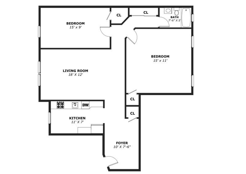 Floorplan for 5644 Netherland Ave, 5A