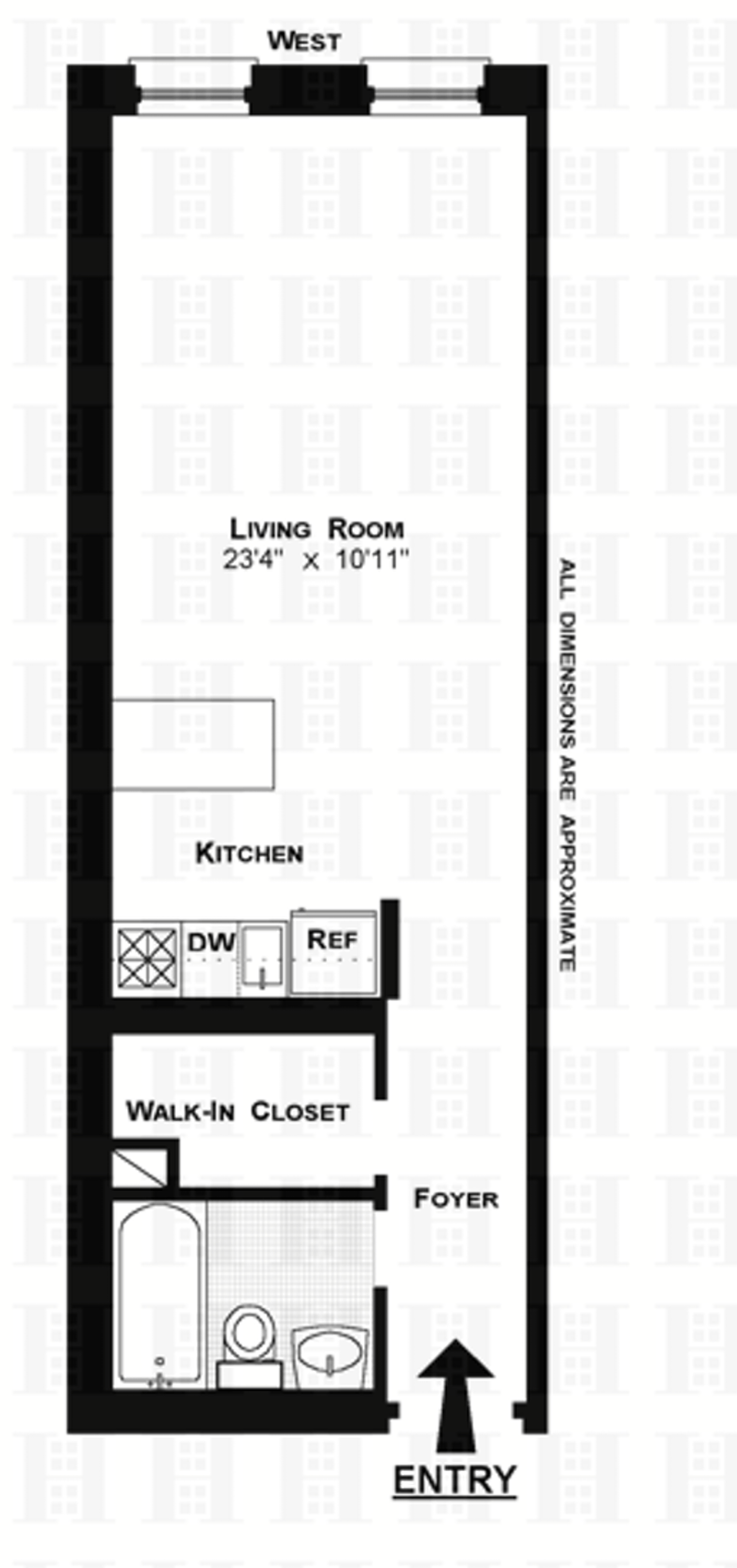 Floorplan for 186 West 80th Street