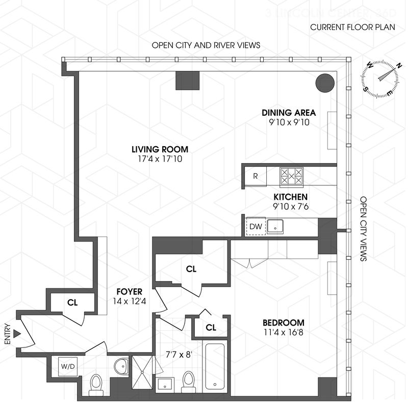 Floorplan for 160 West 66th Street, 36D