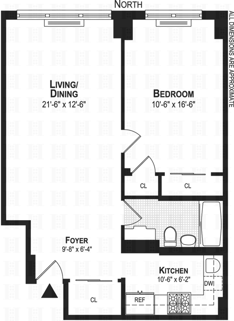Floorplan for 10 West 15th Street, 825