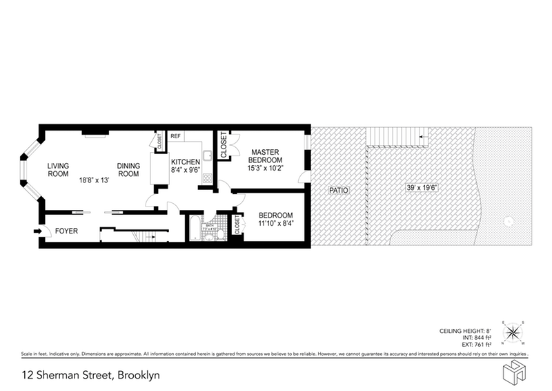 Floorplan for 12 Sherman Street, 1