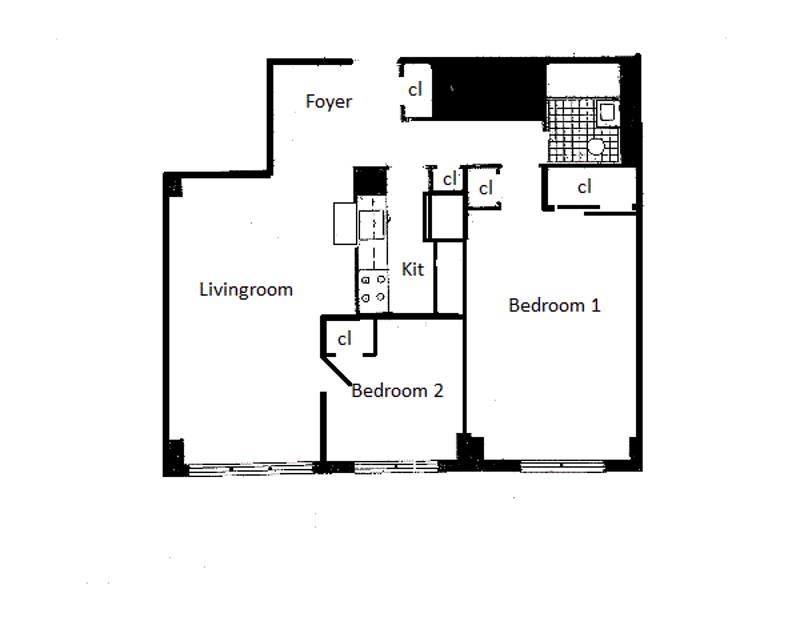 Floorplan for 37 -31 73rd Street, 5C