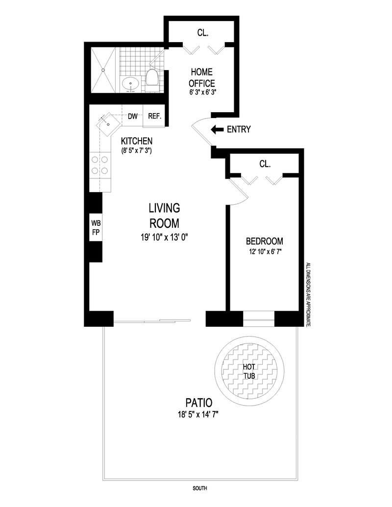 Floorplan for 460 West 23rd Street, GB