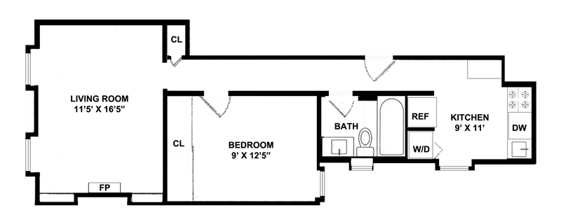 Floorplan for 153 West 80th Street