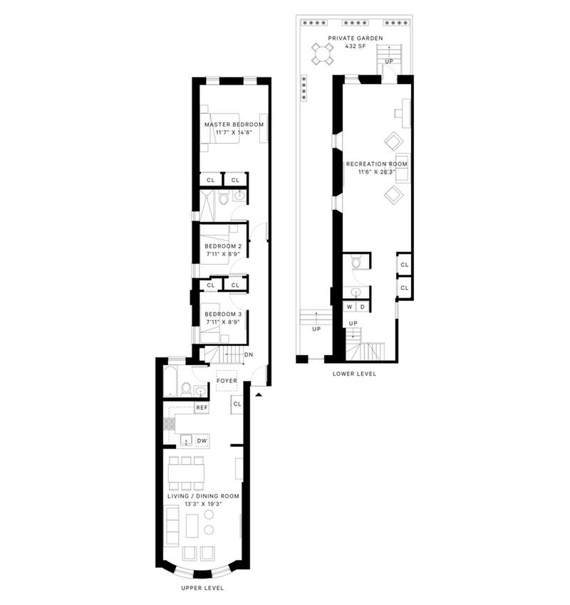 Floorplan for 539 4th Street, 1L