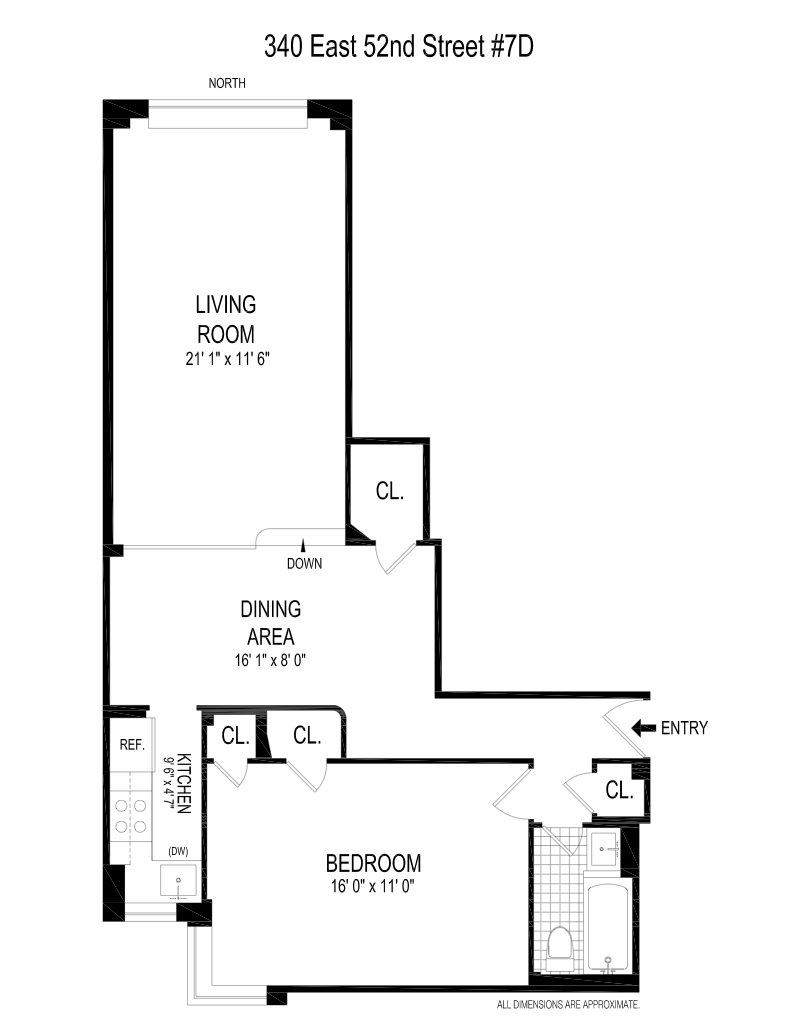 Floorplan for 340 East 52nd Street