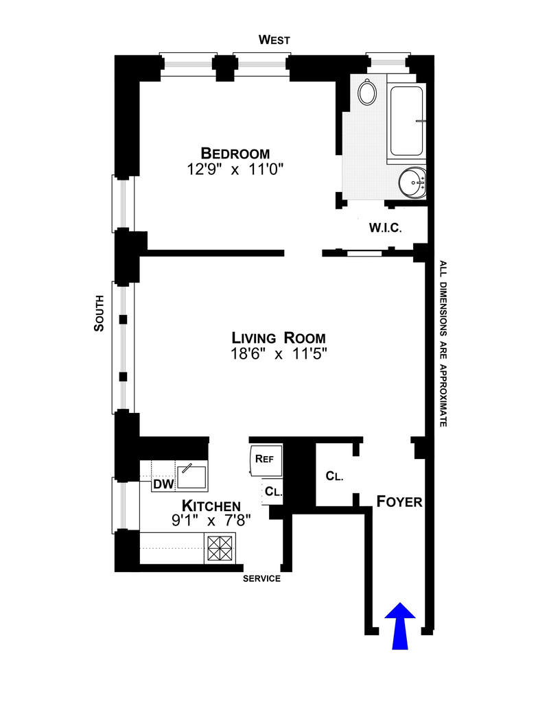 Floorplan for 255 West End Avenue, 2D