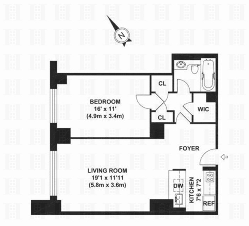 Floorplan for 200 Rector Place, 30D