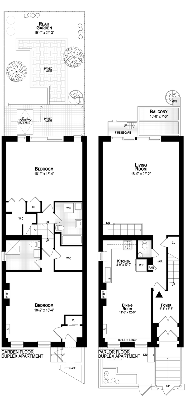 Floorplan for 110 West, 15th Street, 1