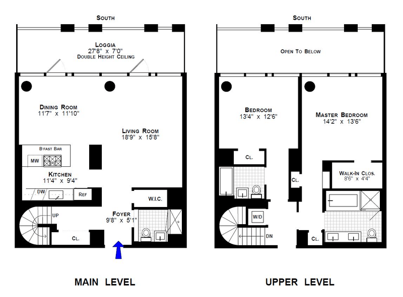 Floorplan for 101 Warren Street, 9J