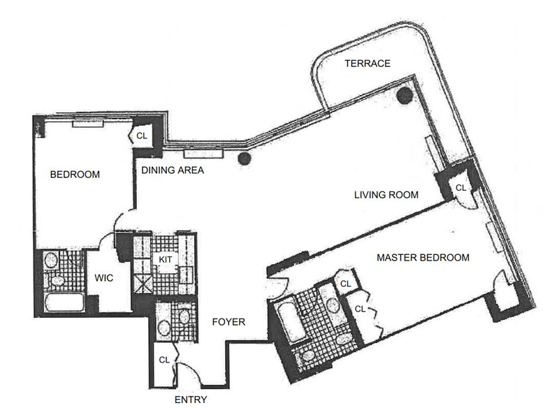 Floorplan for 167 East 61st Street, 14A