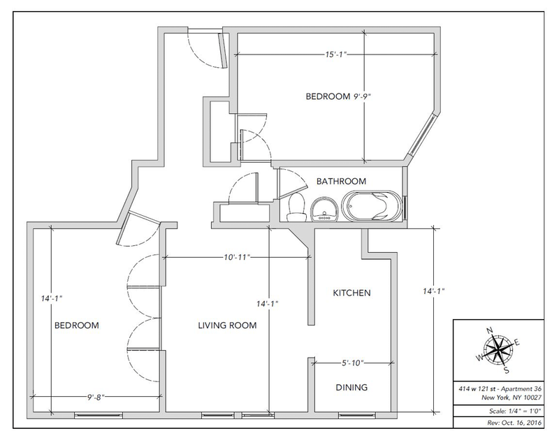 Floorplan for 414 West 121st Street