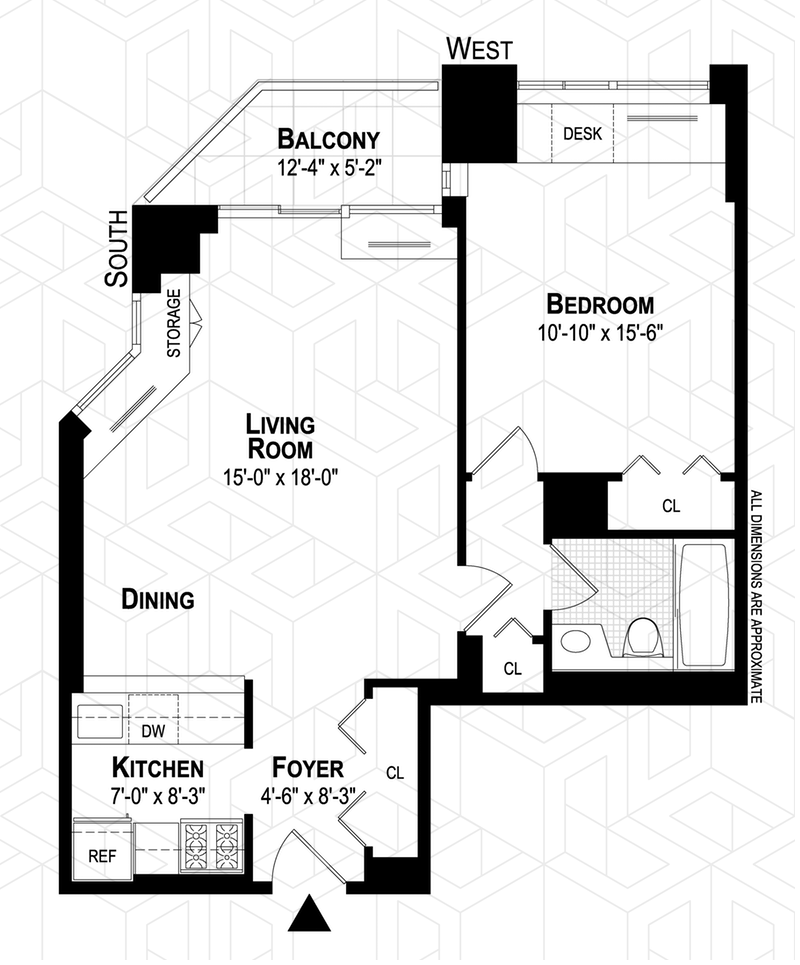 Floorplan for 188 East 64th Street, 1001