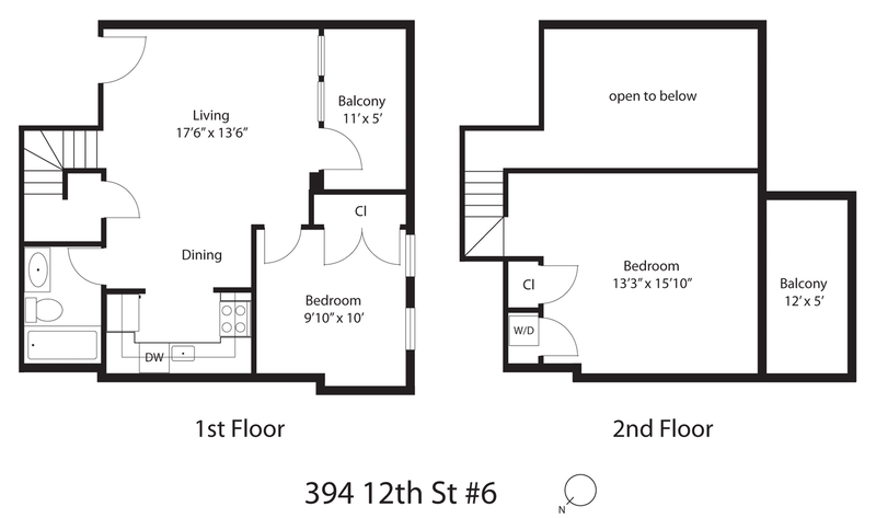 Floorplan for 394 12th Street, 6