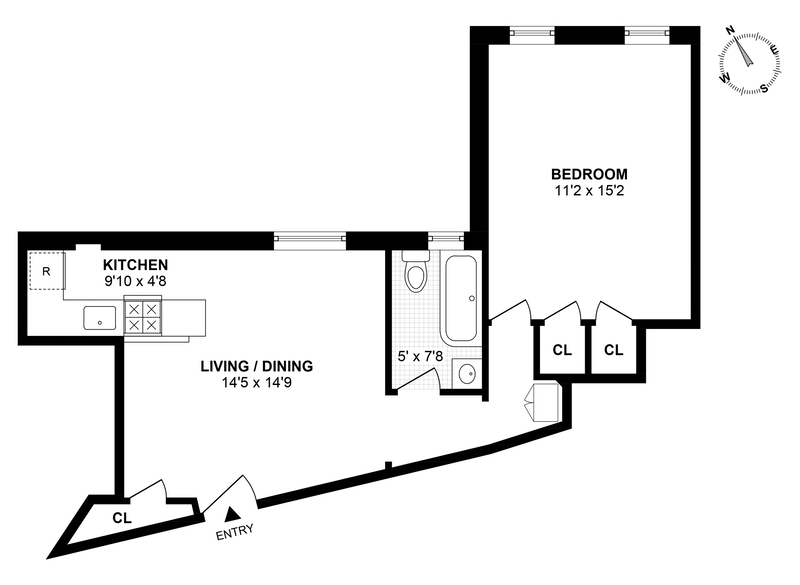 Floorplan for 175 Eastern Pkwy, 6N