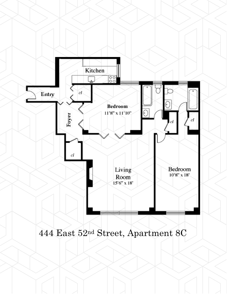 Floorplan for 444 East 52nd Street